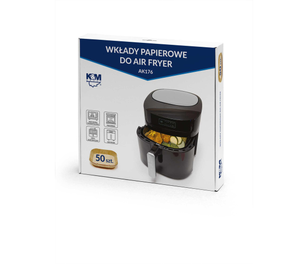 K&M WKŁAD DO AIR FRYER KWADRATOWY AK176 - 1330530 - zdjęcie 3